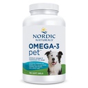 Nordic Naturals Omega-3 Pet, Unflavored - 180 Soft Gels - 320 mg Omega-3 Per Soft Gel - Fish Oil for Dogs with EPA & DHA - Promotes Heart, Skin, Coat, & Immune Health