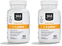 365 By Whole Foods Market, L Lysine 500 Mg Vegetable Capsules, 100 Count (Pack of 2)