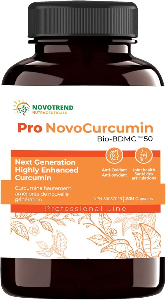 Pro NovoCurcumin-BioBDMC50-Next Generazione altamente potenziato Curcumin-240 capsule