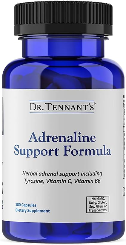 Dr. Tennant Adrenaline Support Forma 124; Támogatja Adrenal Health, Energy Levels & Immune Function