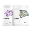THORNE - Підтримка сну Duo - Magnesium Bisгліцинат порошок + Melaton-3 для повноцінного сну - 60 сервірування