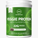 MRM Nutrition Veggie Protein with Superfoods Equipment 124; Vanilla Flavored Evidence 124; 22g Complete Protein Equipment Equipment Equipment 124; Omega 3 and Omega6s Equipment 124; Keto Friendly Equipment 124; 15 Servings