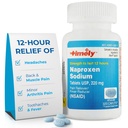 TIME-Cap Labs Naproxen Sodium 220mg (NSAID), Pain Reliever & Fever Reducer Caplets, 12 Hour Relief for Headache, Backache, Arthritis & Body Aches, 300 Count