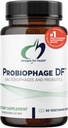 Designs for Health Probiophage DF - Bakteriophage Prebiotic + Probiotic Supplement - Probiotics for Digestion + Immune Support - Dairy Free Pre and Pro Biotics in Delayed Release Capsules (60 Count)