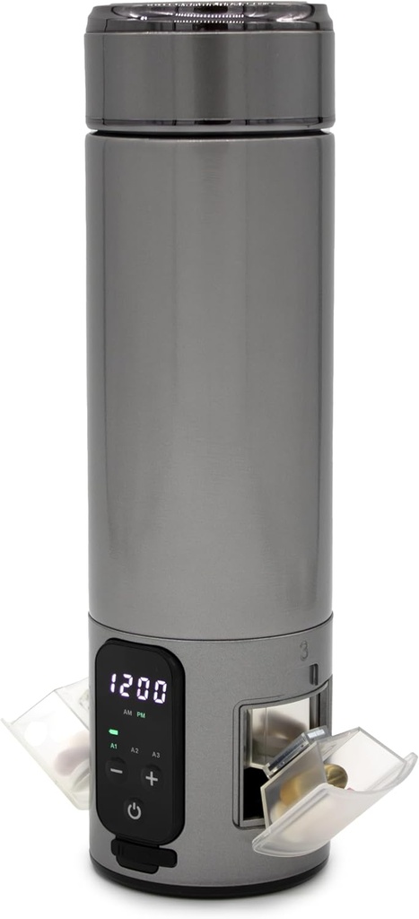 e-Pill Smart Steel Water Bottle Pill Antolatzailea eta Medikuntza oroigarria