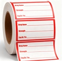 500Pcs Naam van het geneesmiddel Label Stickers Medicatie sterkte Stickers 1x2 Inch-Veterinaire instructie etiketten Herinnering etiketten