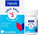 Hyland je č. 5 Cell Salt Kali Mur 6X Tablety, Studená medicína a Sore Throat Relief, Přírodní léčba nachlazení, Sore Hrdla, Runny Nose, a Burns, Rychlé rozpuštění Tablety, 100 Počet