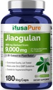 NusaPure Jiaogulan 20:1 Extracto, 450 mg Equivalente a 9.000 mg 180 Cápsulas Veggie (Vegetário, Não-GMO, Vegan) Gynostemma Pentaphyllum