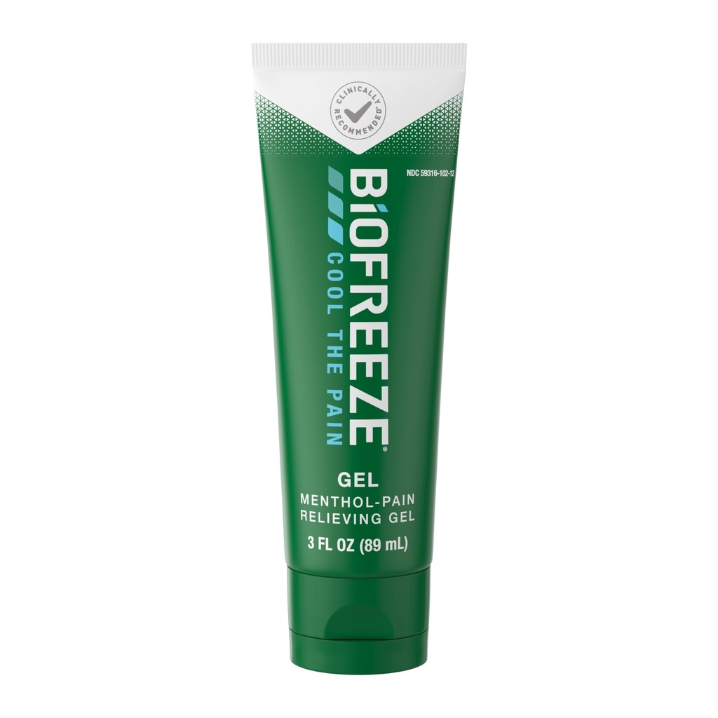 Biofreeze Gel Pain Relief, Knee & Lower Back Pain Relief, Arthritis Pain Reliever, Sore Muscle Relief, Neck Pain Relief, Cooling Joint Pain Relief, Menthol Gel 3 Fl Oz