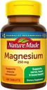 NATURE MADE Magnesium, 250 mg, tabletter, 100 ct