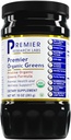 Premier Research Labs Premier Organic Greens - Super Greens Powder, Greens Superfood Powder for Drinks, Green Juice, Nutrition Support, Supergreens for Men & Women, Spinach, Alfalfa, Chlorella - 10 oz