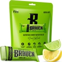 Braven Bar Limão barras de energia (1.59 oz, pacote de 10) – Mastigação de energia com 5g de proteína – Lanches de energia on-the-go para corrida, caminhadas e esportes - Lanches sem glúten para energia sustentada