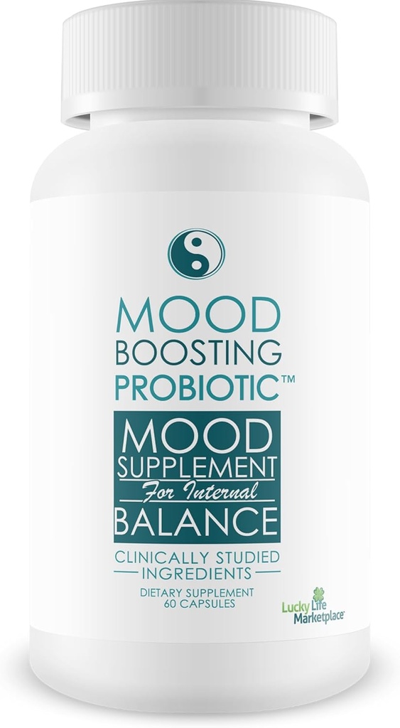 Mood Boosting Probiotic Mood Supplement - Universal Formula pre ženy a mužov - Prebiotická a probiotická podpora pre plné telo výhody - Pomoc lepšie trávenie zdravie a imunitné zdravie