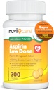 Low Dose Aspirin 81mg für Erwachsene beschichtete Caplets - Vergleichen Sie mit Active Ingredient in Low Dose Bayer Aspirin für Erwachsene - Safety Coated (300 Count)