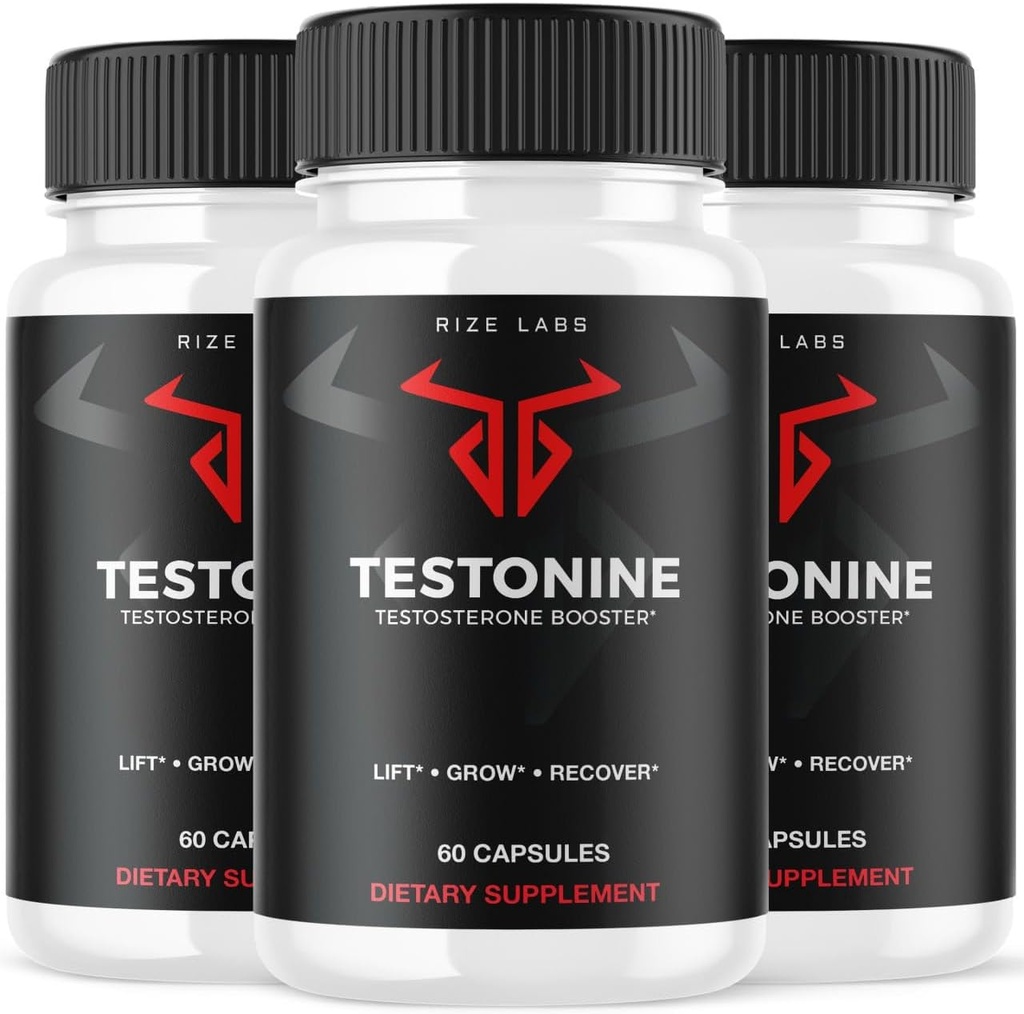Rize Labs (3 แพค) Testonine Mal Supplement, Testonine Capsolutions for Men, Testonine Excument for Testonine Aform Picture Picture, Testonine Reviews (180 Caps).