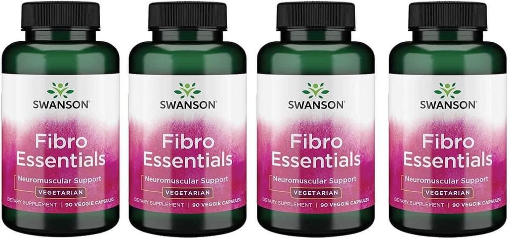 Swanson 纤维基本要求 90 Veg Capsules(4包)