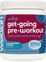 Wellah Get- Going Pre- Workout Minum Mix (Blue Raspberry Flavored, 30 Pelayan)