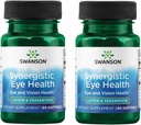 Swanson Lutein & Zeaxanthin Begi Sinergikoa Osasun ikuspegia Retina Macula gehigarria (Lutein 20 mg eta OmniXan Zeaxanthin 2 mg) 60 Softgels Sgels (2 Pack)