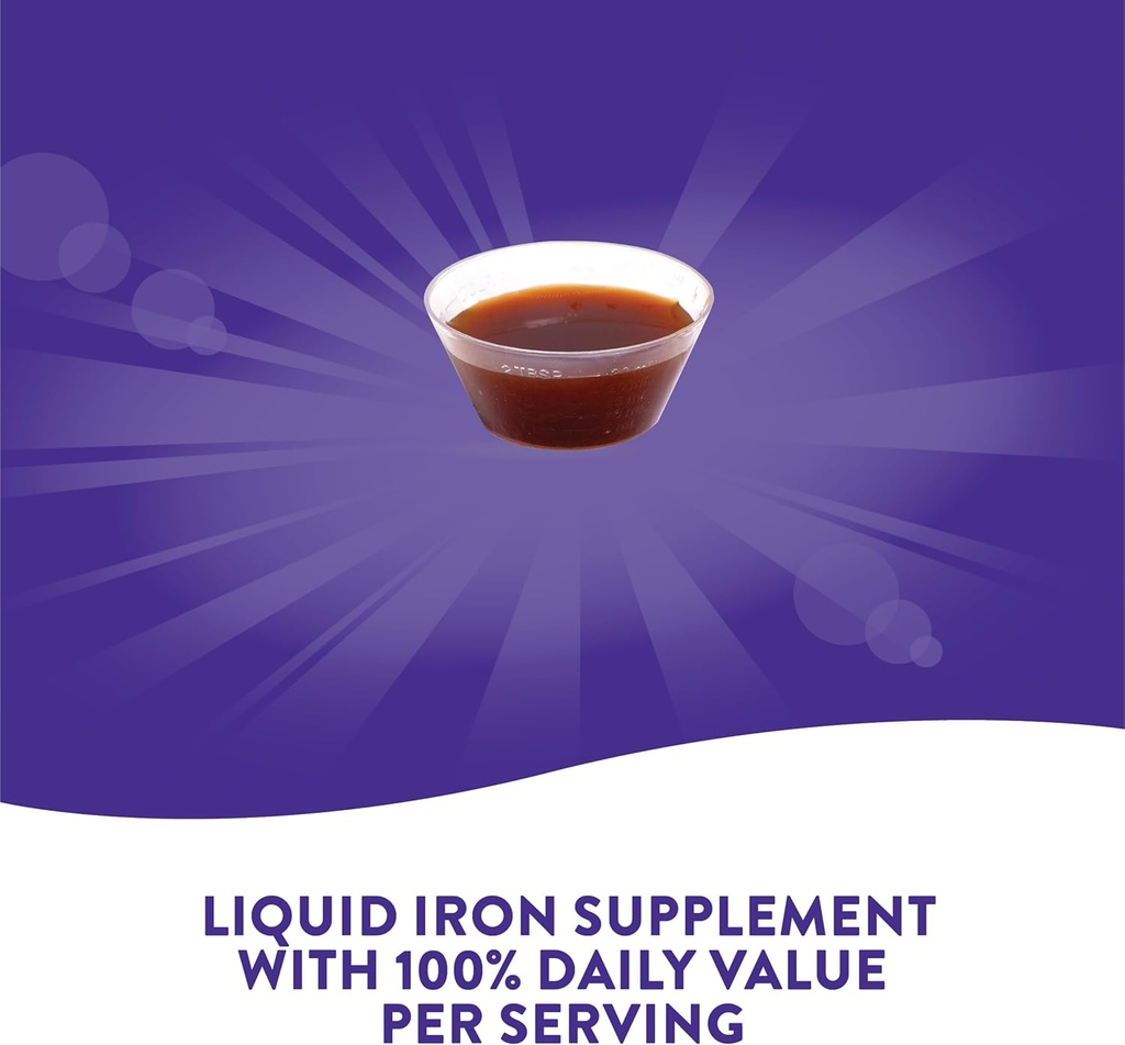 Nature's Way Liquid Iron, ger dagligt värde av järn, sockerfri, Berry smaksatt, 16 Fl. Oz. (Pack of 2)