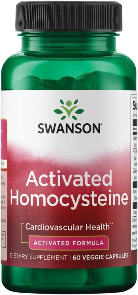 Swanson는 Homocysteine 공식 60 Veg 캡슐을 활성화했습니다