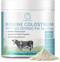 Bovine Colostrum Supplement 2000mg, Colostrum Poeder 40% IgG Immunoglobulinen voor Immune Ondersteuning, Haargroei, Gut Health, Spier, Energie - 100% Gras Fed, Gluten-Free, Non-GMO, 120 Gram