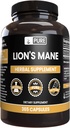 PURE ORIGINAL INGREDIENTS Lion's Mane Capsules, No Magnesium or Rice Fillers, Always Pure (365 kapslar)
