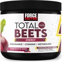强因子总 Beets Energy Drink Mix, 超美食 Beet Root Powder, 硝酸盐到促进能量和支持流通,血液流动,硝酸氧化物和Stamina, 心脏健康补编, 30种服务