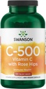 Swanson Vitamín C s Rose HIPS 500 Milligrams 400 Kapsule