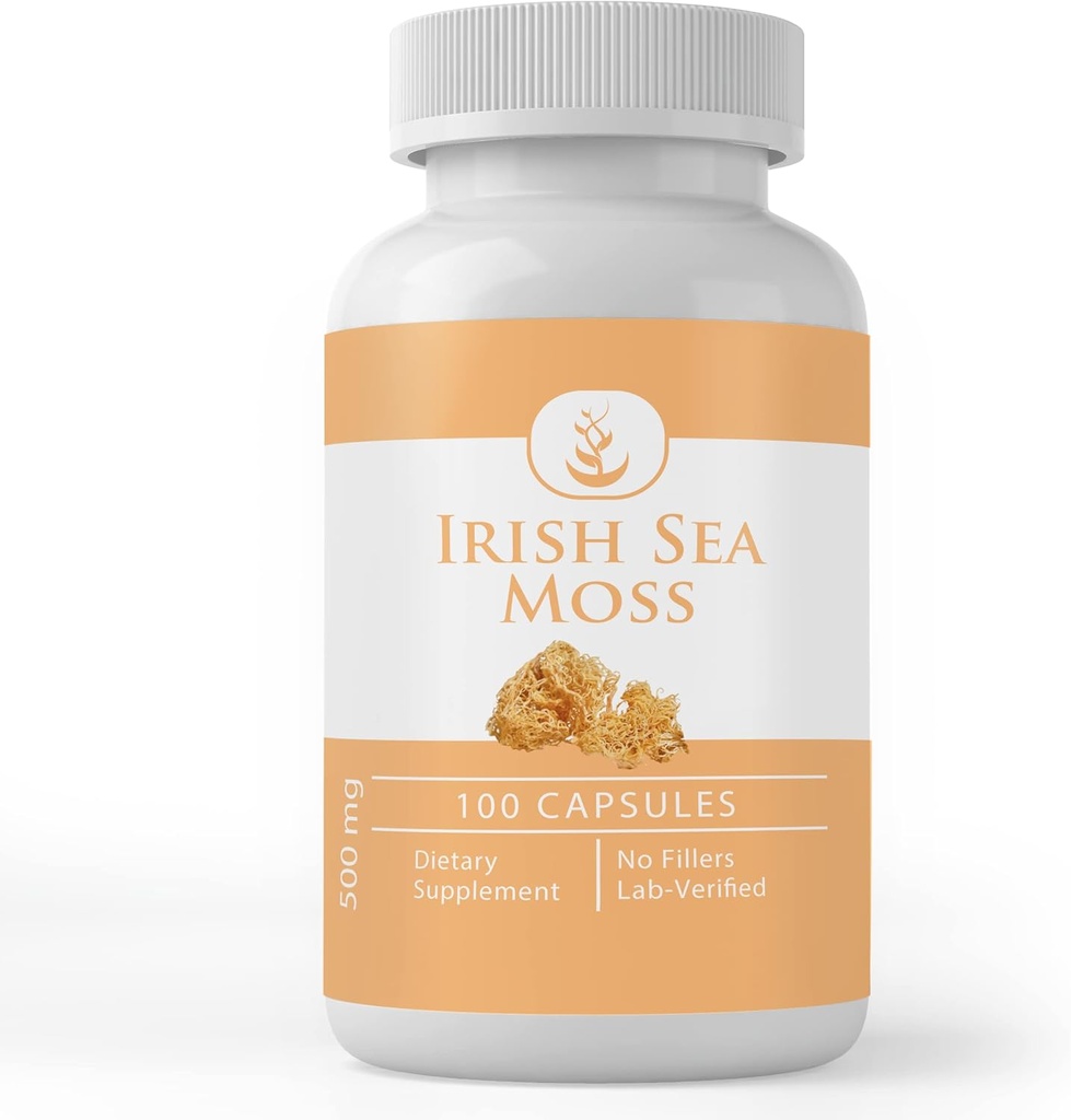 PURE POREKLA SESTAVINE Irish Sea Moss (100 kapsul) Vedno čista, brez dodatkov ali polnil, laboratorij preverjen