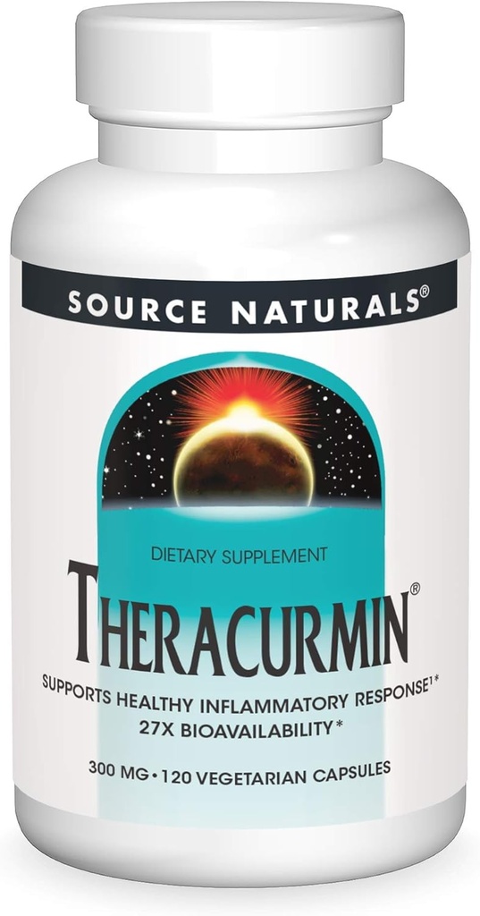Kilde Naturals Theracurmin, støtter sunn inflammatorisk respons*, 300 mg - 120 vegetariske kapsler