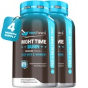 Herbtonics Night Time Burn & Sleep Complex Supports Overnight Metabolism, Stress Relief & Deep Sleep. Includes Melatonin, Valerian and Green Tea – Vegan Bedtime Weight Management (120 Capsules)