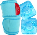 Comfytemp Large Knee Ice Pack Wrap with 2 Gel Soft Cold Pack, Reusable Compression Knee Brace for Meniscus Tear, Joint Pain Relief, Arthritis, ACL, After Surgery Get Well Gifts, Men Women Running Gear
