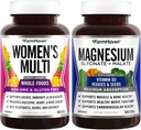 FarmHaven Bundle - Multivitamin for Women and Magnesium Glycinate " Malate Complex
