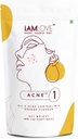 I AM LOVE Acne Negative 보충교재 분말 - 남자와 여자를 위한 180g | 모더레이트 여드름 여드름 여드름 & 오픈 포스에 밀드 감소 | B Complex 비타민, 아연, 크롬을 가진 식물 근거한 피부 보충교재