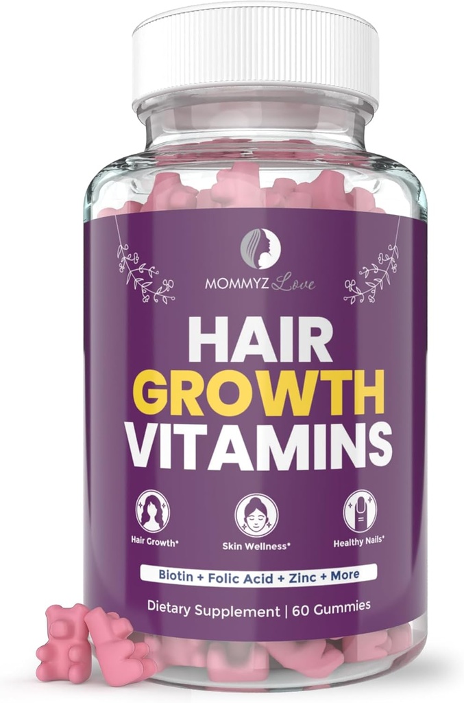 Anaz Love Biotin Gummies 5000mcg üçün Saç Uşaq və Texnologiya Skin Post Partum Recovery & Təhlükəsizlik dövrü - Folate ilə Post Partum Vitaminlər