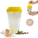 MYPOO Stirring flaske, Durable Stir Cup for Stirring drikke, Small Blender Shaker flaske,Reusable kaffekopp egnet for å blande kaffe, proteinshake, smoothies, pre-øvelse kosttilskudd og drikke