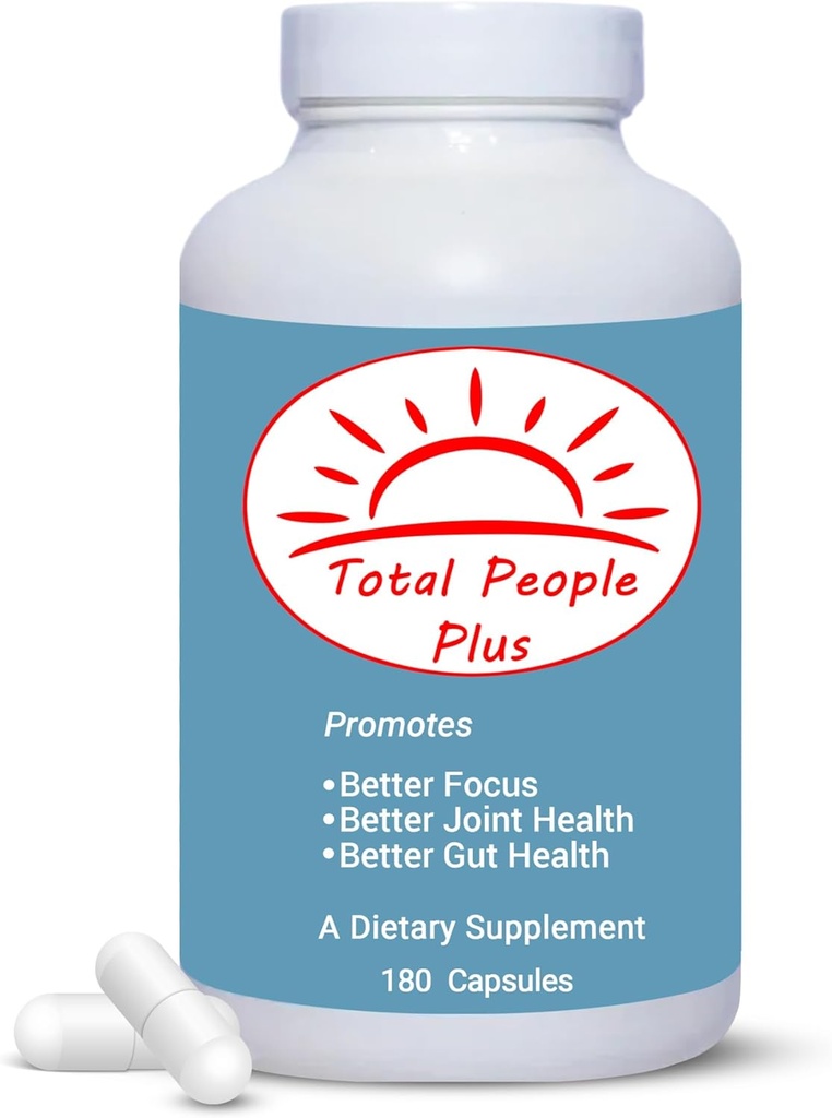 Total de pessoas Plus - Multivitamin & Minerals para Adultos - Suplementos dietéticos ricos em minerais maiores com mistura de vitaminas A, D e E - Aumenta Energia e Vitalidade - 180 Cápsulas