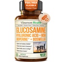Joint Support Supplement with Glucosamine Sulfate, Hyaluronic Acid, Boswellia & MSM – Supports Joint Health, Mobility & Bone Strength – for Daily Use – FSA Eligible 60 Capsules