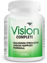 Vision Complete Natural Eye Support Formula Maksimum Strength Vision Support One Daily Vision Supplement Lutein Lutein qarşısını.