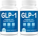 GLP-1 Supporto,GLP-1 Supplemento, Supporto GLP-1 Naturalmente, Natural GLP-1 Supplemento per gli uomini e le donne, Prendere prima del pasto - 60 capsule | 2 pacchetti