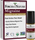 Forces of Nature Natural, Organic Migrén Pain Relief Topical Roll- on, Supports Prodrome, Aura, Fejfájás, Fáradtság, Fény és Hangérzékenység, Hányinger Kapcsolódó Migraines, Non-GMO, 0,14 Fl Oz