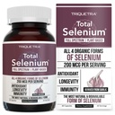 Total Selenium - 200 mcg, Plant-Based - Full Spectrum, Contains 4 Essential Organic Forms of Selenium Including Selenomethionine - Derived from Garlic - 60 Capsules