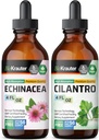 BIO KRAURER Echinace Tincure 4 Fl. Oz i Clantro Tincure 4 FO. Oz.