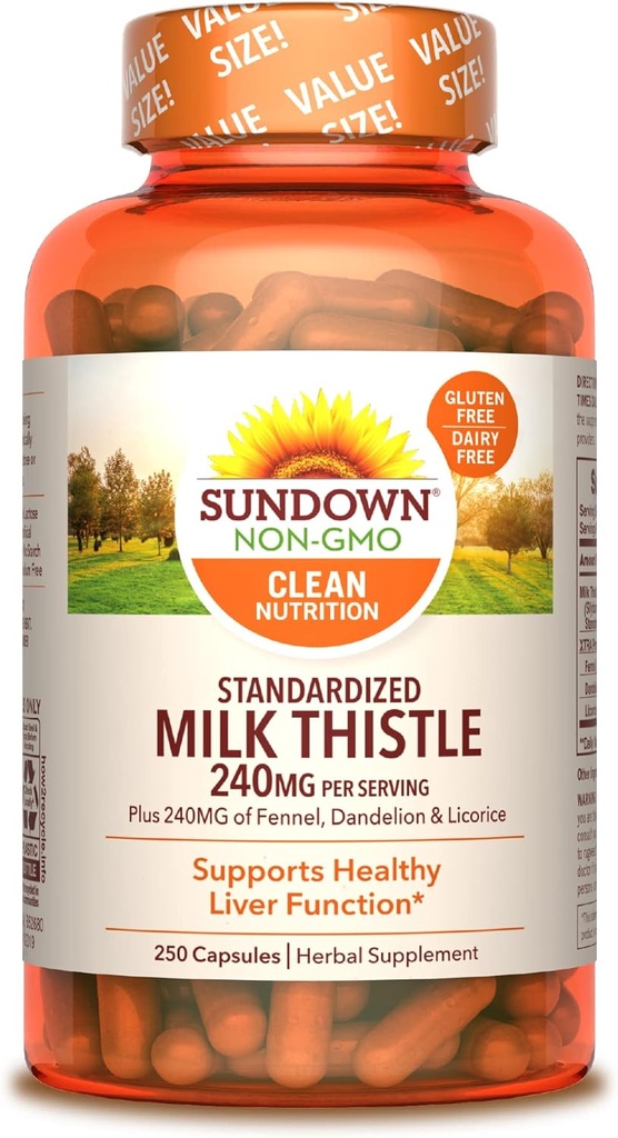 Sundown Milk Thistle, 250 tobolek