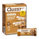 Quest Nutrition Mini Chocolate Chip Cookie Dow Protein Bars, 8g Protein, 1g Sugar, 2g Net Carbs, Gluten Free, 14 Count