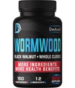 DEDICAD Premium Wormwood Extract Capsules - 5 Month Supply for Immune - 12 Herbs Blended with Black Walnut Leaves, Ginger, Turmeric & More - 150 Counts