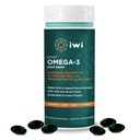Iwi Omega-3 Sport, 60 Softgels (30 Servings), Plant-Based Vegan Algae Omega 3 with DHA, Exercise Recovery Support Dietary Supplement, Krill & Fish Oil Alternative, No Fishy Aftertaste