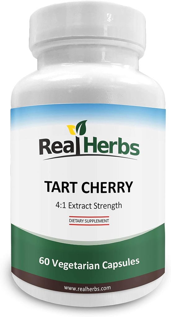 Erbe reali Tart Cherry 4:1 estratto 1000mg - 60 capsule vegetariane