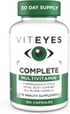 Viteyes Complete Eye & Total Body Health Multivitamin Nutritional תוסף, 180 קפסולות, לבן