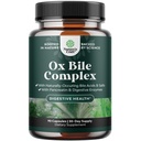 Digestive Enzymes with Ox Bile - Ox Bile Supplements for No Gallbladder with Trypsin, Papain & Bromelain Enzyme for Pancrease Cleanse & Detox - Pancreatin Digestion Enzymes for Women & Men - 90 Ct